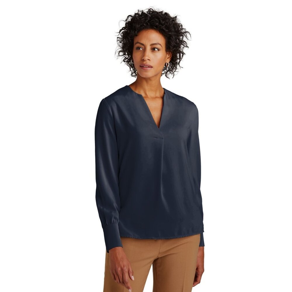 Banana Republic XS Black V-Neck Blouse Long Sleeve Lightweight Womens Top